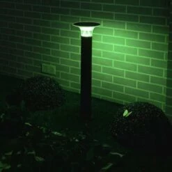 Borne Solaire Connectée UFO RGBW IP65 60cm - Noir - SILAMP - Noir