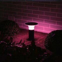 Borne Solaire Connectée UFO RGBW IP65 60cm - Noir - SILAMP - Noir -Luminaire solaire Soldes 2022 60978244 3