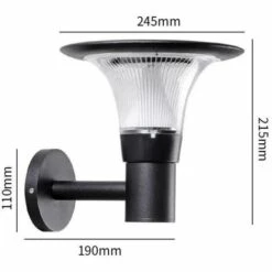 Lanterne Solaire Connectée Murale UFO RGBW IP65 - Noir - SILAMP - Noir -Luminaire solaire Soldes 2022 60978245 5