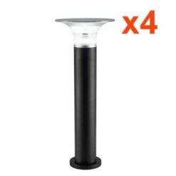 Bornes Solaires Connectées UFO RGBW IP65 60cm (Lot De 4) - Noir - SILAMP - Noir -Luminaire solaire Soldes 2022 60978350 4