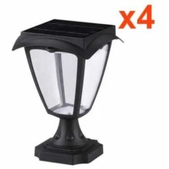 Lanterne Solaire Connectée à Poser RGBW IP54 (Lot De 4) - Noir - SILAMP - Noir -Luminaire solaire Soldes 2022 60978352 4
