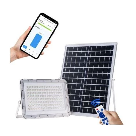 SILAMP Projecteur Solaire LED Connecté WiFi 100W IP65 (Panneau Solaire + Télécommande Inclus) 3 SILAMP Projecteur Solaire LED Connecté WiFi 100W IP65 (Panneau Solaire + Télécommande Inclus)