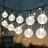 MINKUROW Guirlande Solaire Exterieur,50 LED 7m Guirlande Lumineuse Exterieure Solaire Decoration Noel Exterieur Pour Jardin,Arbres,Terrasse,Noël,Mariages,Fêtes -Luminaire solaire Soldes 2022 60995802 1