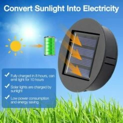 BARES Lampe Solaire De Rechange Avec Ampoule 8 Cm, 2 Pcs Panneau Solaire Lanterne Couvercle De Rechange, Ampoule De Rechange Pour Lanternes Suspendues, DIY Lampes Solaires Led Décoration De Jardin [Classe énergétique A++] -Luminaire solaire Soldes 2022 62023723 3