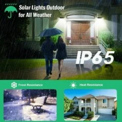 FOZIY Lampe Solaire Extérieur 430 LED Détecteur De Mouvement éclairage Solaire Extérieur Spot Sans Fil Sécurité étanche Lumière Solaire Pour Jardin，Fonepro -Luminaire solaire Soldes 2022 63838853 5