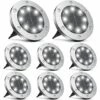 WAVE Lampe Solaire Exterieur, Lumiere Solaire Exterieur 8 Pièces, Lampe Solaire Exterieur Jardin 8LED, Spot Solaire Exterieur IP65 Étanche, Lampe Solaire Exterieur Decorative Pour Chemin Terrasse -Luminaire solaire Soldes 2022 64224296 1
