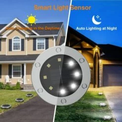 WAVE Lampe Solaire Exterieur, Lumiere Solaire Exterieur 8 Pièces, Lampe Solaire Exterieur Jardin 8LED, Spot Solaire Exterieur IP65 Étanche, Lampe Solaire Exterieur Decorative Pour Chemin Terrasse -Luminaire solaire Soldes 2022 64224296 2
