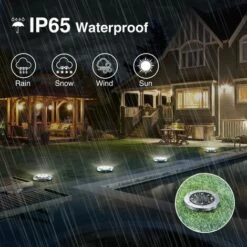 WAVE Lampe Solaire Exterieur, Lumiere Solaire Exterieur 8 Pièces, Lampe Solaire Exterieur Jardin 8LED, Spot Solaire Exterieur IP65 Étanche, Lampe Solaire Exterieur Decorative Pour Chemin Terrasse -Luminaire solaire Soldes 2022 64224296 3