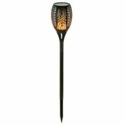 BF 2pcs 12 Led Solaire Flamme Lumières Extérieur, Ip65 Étanche Solaire Jardin Lumière -Luminaire solaire Soldes 2022 64396934 4