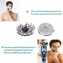 THSINDE Têtes De Rasage De Rechange HQ9 Pour Smart Touch-XL /, Speed-XL, Rasoir Tête De Rasage De Rechange à Trois Voies -Luminaire solaire Soldes 2022 64464489 4