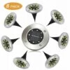 Dontodent 8 Lumières Souterraines De LED Lumières Solaires Chaudes De Lumières De Pelouse Lumières De Paysage -Luminaire solaire Soldes 2022 64615219 1
