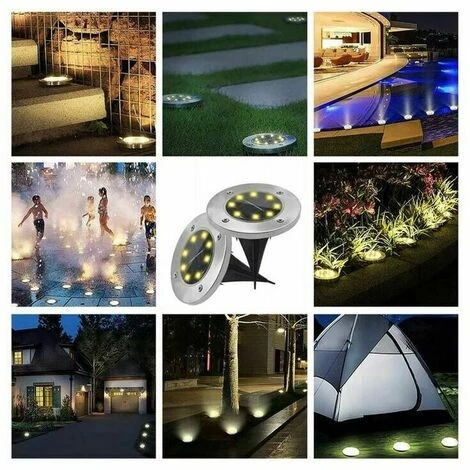 Dontodent 8 Lumières Souterraines De LED Lumières Solaires Chaudes De Lumières De Pelouse Lumières De Paysage 7 Dontodent 8 Lumières Souterraines De LED Lumières Solaires Chaudes De Lumières De Pelouse Lumières De Paysage â Image 5