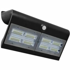 MIIDEX LIGHTING Applique LED SOLAIRE 6.8W (60W) IP65 Blanc Jour 4000°K Noire + Détecteur -Luminaire solaire Soldes 2022 6473476 3