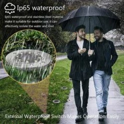 LLOVE Lampe Solaire Extérieur,8 Pièces Lampe Solaire Au Sol Lumière Extérieure étanche Spot Solaires à Encastrer 8LEDS Pour Passerelle (Blanc Chaud) -Luminaire solaire Soldes 2022 64870514 5