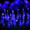 LLOVE Guirlande Lumineuse Exterieur Solaire Bleu Led Pile Etanche Guinguette 6.5M 30 LED 8 Modes Décorative Pour Jardin Terrasse Maison Noël Pâques Fête Patio Balcon On / Off Automatique -Luminaire solaire Soldes 2022 64870525 1