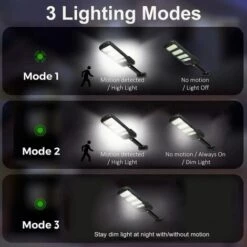 LLOVE Lampes Solaires Extérieures, 2 Pack 213 LED Éclairage De Sécurité D'extérieur Avec Détecteur De Mouvement Étanche 180° Ajustable Lampes Solaires Pour Mur Extérieur, Jardin, Rue, Porche -Luminaire solaire Soldes 2022 64870527 4