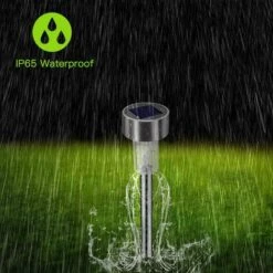 LLOVE Lampe Solaire Jardin Exterieure Au Sol 12pcs Lampes Jardin Etanche Lampe Sans Fil LED Décoration Eclairage Solaire Extérieur Blanche Froide Pour Chemins Pelouse Automatique Rechargeable -Luminaire solaire Soldes 2022 64870634 4