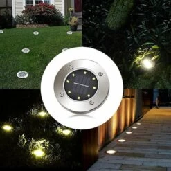 LLOVE Lampes Solaires De Sol, Lampes De Jardin à Disque Solaire D'extérieur, Lampes D'extérieur Encastrées Au Sol à 8 LED, Lampes Solaires étanches IP65 Pour Jardin, Cour - 4 Pièces (blanc Chaud) 8 LLOVE Lampes Solaires De Sol, Lampes De Jardin à Disque Solaire D'extérieur, Lampes D'extérieur Encastrées Au Sol à 8 LED, Lampes Solaires étanches IP65 Pour Jardin, Cour - 4 Pièces (blanc Chaud) -Luminaire solaire Soldes 2022 64871120 2