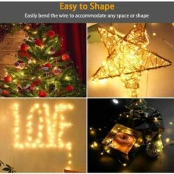 LLOVE Guirlande Lumineuse Solaire, Lumières De Jardin (100 LED 8 Modes)12M / 39ft, Exterieur Étanche Lampe Solaire, LumièRe DéCoréE Étanche Pour Noël, Mariage, Fête, Maison -Luminaire solaire Soldes 2022 64871265 3