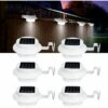 LLOVE Lot De 6 Lampes Solaires D'extérieur Pour Gouttières à  Étanche IP44 - Pour Clôture, Entrée, Allée - Blanc -Luminaire solaire Soldes 2022 64871414 1