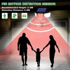 LLOVE Lampe Solaire Extérieur Détecteur De Mouvement 265 LED Lumière Solaire IP65 Étanche 3 Têtes Rotation 360° Lumière Murale Spot Mural Extérieur Étanche Pour Jardin Garage Allée Entrée -Luminaire solaire Soldes 2022 64871469 3