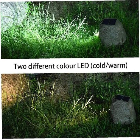 LLOVE Pierre Solar Lampe Led Solaire Résine Lanterne À Gazon Light Rock Spotlight Simulation Imperméable Lampe De Pierre Pour Jardin Extérieur, Pathway Éclairage Extérieur 4 LLOVE Pierre Solar Lampe Led Solaire Résine Lanterne À Gazon Light Rock Spotlight Simulation Imperméable Lampe De Pierre Pour Jardin Extérieur, Pathway Éclairage Extérieur – Image 2