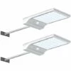 BDD Solaire Extérieur Étanche Réverbère Jardin Capteur De Corps Humain Lumière (2 Lumières Blanches Blanches) -Luminaire solaire Soldes 2022 65373545 1