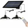 MATTIAS Suspensions Solaires Intérieure Ip65 Lampe étanche Pour Couloir Extérieur Hangar Grange Gazebo Double Tête -Luminaire solaire Soldes 2022 65483858 1
