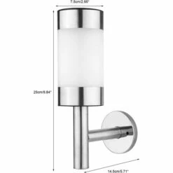 RHAFAYRE LED Lampe Solaire Extérieure Murale Lampe Solaire Énergie Solaire Pour Paysage Jardin Cour Capteur Lampe Maison Clôture Décoration En Acier Inoxydable 2 Pcs -Luminaire solaire Soldes 2022 65651235 3