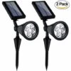 LUCKY-88 Spot Solaire Solaire Jardin Cour Pelouse Lumière LED4 Colorée - Lumière Blanche 2 Pièces -Luminaire solaire Soldes 2022 65803145 1