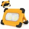 BEARSU Projecteur LED Rechargeable 80W, 4 Modes 180° Lampe De Travail Solaire Portable Réglable, Projecteur LED De Chantier De Construction Pour Camping, Urgence -Luminaire solaire Soldes 2022 65844470 1