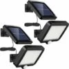 KAEJYIUT Lot De 2 Lampes Solaires D'Extérieur 56 Led Avec Détecteur De Mouvement, étanchéité Ip65, Angle D'éclairage 120°, Applique Murale Solaire Pour Jardin Avec Cable De 16,5 M -Luminaire solaire Soldes 2022 65875354 1