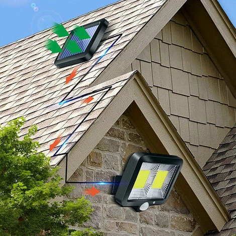 KAEJYIUT Lampes Solaires Pour L'Extérieur Avec Détecteur De Mouvement, 128 Projecteurs Led Lumières Solaires Super Lumineuses Pour L'Extérieur Led Ip65 étanche 3 Modes Applique Solaire Murale 5 KAEJYIUT Lampes Solaires Pour L'Extérieur Avec Détecteur De Mouvement, 128 Projecteurs Led Lumières Solaires Super Lumineuses Pour L'Extérieur Led Ip65 étanche 3 Modes Applique Solaire Murale – Image 3