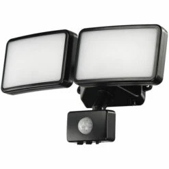 RHAFAYRE Projecteur Solaire D'extérieur, Lumières De Sécurité Solaires Avec Détecteur De Mouvement, Blanc Froid 6000K, IP54 étanche 360 Angle Réglable Spot Solaire De Jardin Pour Mur De Porte D'entrée De Jardin De Garage