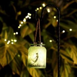 BF 1pc Solar Fairy Jar - Décor De Jardin Lanterne - Halloween Kids Gift White Dot Fairy Jar Lights -Luminaire solaire Soldes 2022 66111781 5