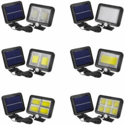 YIDOMDE Lumière Solaire Extérieure Avec Détecteur De Mouvement 56 LED, Lumière Solaire De Jardin étanche IP65 à 120 ° Avec Câble De 5 M [Classe énergétique A++] -Luminaire solaire Soldes 2022 66268238 5