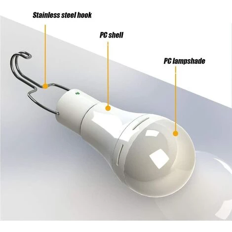 MEZHENG LED Lampe Solaire, énergie Solaire 9W Ampoules Super Lumineuses Avec Télécommande Control-solar Camping/lumière D'urgence Pour Camping Randonnée,2 Pièces 6 MEZHENG LED Lampe Solaire, énergie Solaire 9W Ampoules Super Lumineuses Avec Télécommande Control-solar Camping/lumière D'urgence Pour Camping Randonnée,2 Pièces – Image 4