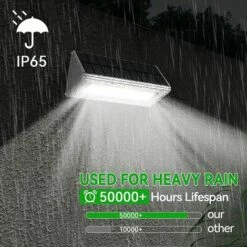 BDD Lampe Solaire Extérieure 48 LED, Boîtier En Alliage D'aluminium, Extérieur étanche IP65, Détection De Mouvement Radar, Lumière Solaire Pour Jardin, Cour 1 Pièce Lumière Blanche 9 BDD Lampe Solaire Extérieure 48 LED, Boîtier En Alliage D'aluminium, Extérieur étanche IP65, Détection De Mouvement Radar, Lumière Solaire Pour Jardin, Cour 1 Pièce Lumière Blanche -Luminaire solaire Soldes 2022 66572253 3