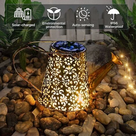 Arrosoir Solaire Dcoration Jardin Exterieur - Eclairage Exterieur Solaire Led, Grande Statue De Jardin Dco En Metal, Onvient Aux Cours De Jardi_ Thsinde 4 Arrosoir Solaire Dcoration Jardin Exterieur - Eclairage Exterieur Solaire Led, Grande Statue De Jardin Dco En Metal, Onvient Aux Cours De Jardi_ Thsinde – Image 2