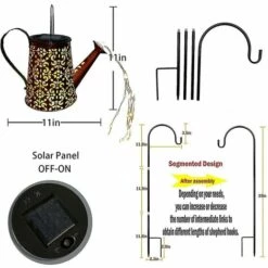 Arrosoir Solaire Dcoration Jardin Exterieur - Eclairage Exterieur Solaire Led, Grande Statue De Jardin Dco En Metal, Onvient Aux Cours De Jardi_ Thsinde 9 Arrosoir Solaire Dcoration Jardin Exterieur - Eclairage Exterieur Solaire Led, Grande Statue De Jardin Dco En Metal, Onvient Aux Cours De Jardi_ Thsinde -Luminaire solaire Soldes 2022 66743216 3