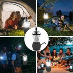 Lampe Solaire Camping Rechargeable, Lampe De Camping Solaire LED Avec Manivelle Et 3 Cordons Dalimentation, Lampe Manivelle Dynamo Pour Camping, Excursions, Secours, Pêche, Cave LangRay 11 Lampe Solaire Camping Rechargeable, Lampe De Camping Solaire LED Avec Manivelle Et 3 Cordons Dalimentation, Lampe Manivelle Dynamo Pour Camping, Excursions, Secours, Pêche, Cave LangRay -Luminaire solaire Soldes 2022 67644786 5
