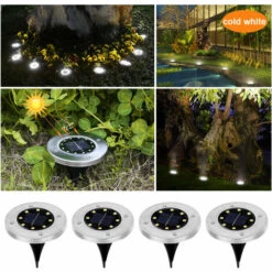 Eclaison 4 Pack Spot Lampe Solaire Jardin Etanche IP65 Pelouse Lumière Decorative Pour Chemin Jardin Terrace Cour Pelouse - Blanche Chaude 9 Eclaison 4 Pack Spot Lampe Solaire Jardin Etanche IP65 Pelouse Lumière Decorative Pour Chemin Jardin Terrace Cour Pelouse - Blanche Chaude -Luminaire solaire Soldes 2022 67654768 4