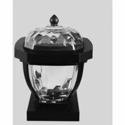 LLOVE 2LEDs Lampe Solaire Extérieur Jardin Étanche Solaire Clôture Lumière LED Capuchon Lumière Pour Poteau, Terrasse, Patio, Clôture, Poteau, Passage (Lumière Blanche) -Luminaire solaire Soldes 2022 67666648 5