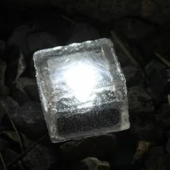 LLOVE Lampes Solaires Souterraines, Lampes Solaires étanches En Brique De Verre, Lampes Solaires Souterraines Pour Allées De Terrasse De Jardin (2 Pièces, Lumière Blanche) -Luminaire solaire Soldes 2022 67666890 4