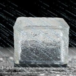 LLOVE Lampes Solaires Souterraines, Lampes Solaires étanches En Brique De Verre, Lampes Solaires Souterraines Pour Allées De Terrasse De Jardin (2 Pièces, Lumière Blanche) -Luminaire solaire Soldes 2022 67666890 5