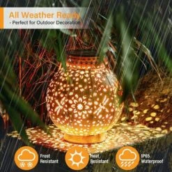 LLOVE Lumière Solaire Extérieure LED Lumière Solaire Jardin Lumière Pendante étanche Lumière Sans Fil Lumière Pendante Rechargeable éclairage Décoratif De Jardin -Luminaire solaire Soldes 2022 67890600 3