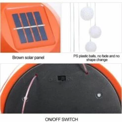 LLOVE LED Jardin Suspendu Lumière Cadeau Solaire Lumière Changeante De Couleur -Luminaire solaire Soldes 2022 67914837 2