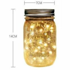 LLOVE Lampe Solaire Lampes Solaires Pour Bouteilles Mason Lights Lampes De Jardin Extérieures Lampes Suspendues Pour Bouteilles Lumières De Bocal En Verre Appliques Murales Lampes De Rue LED 20 Perles De Lampe, Lumière Chaude -Luminaire solaire Soldes 2022 67915177 4