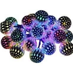 LLOVE Guirlande Lumineuse Exterieur Solaire, 7M(23FT) 50 LED Guirlande Guinguette, Étanche IP44, 8 Modes, Idéale Décoration Pour Jardin, Balcon, Fête, Mariage, Noël -Luminaire solaire Soldes 2022 68014127 5