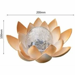 LLOVE Lampe Solaire Fleur De Lotus - Fleur LED Lumineuse Par Énergie Solaire - Décoration Écologique Pour Jardin -Luminaire solaire Soldes 2022 68014154 2